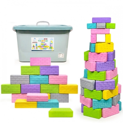 소프트 파스텔 사각 벽돌 블록 42p