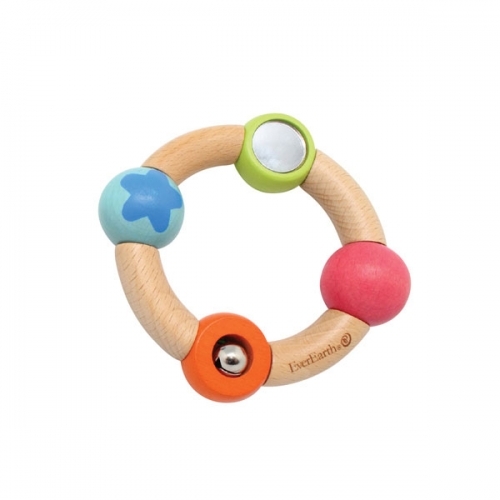 에버어스 원목 딸랑이 별