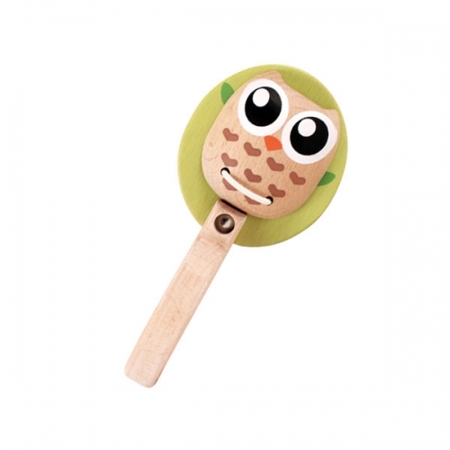 에버어스 원목 딸랑이 부엉이