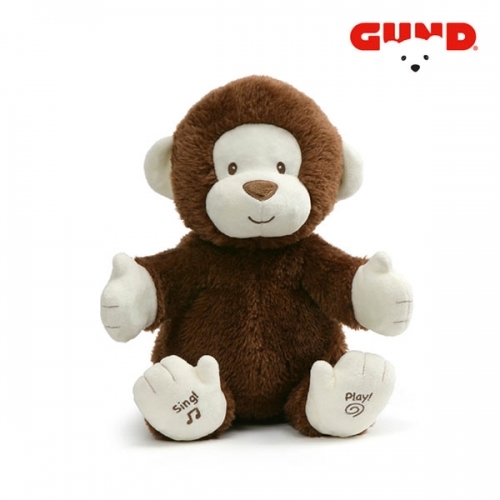 GUND 건드 노래하는 짝짜꿍 원숭이 인형