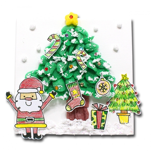 이지콘_크리스마스 트리 액자