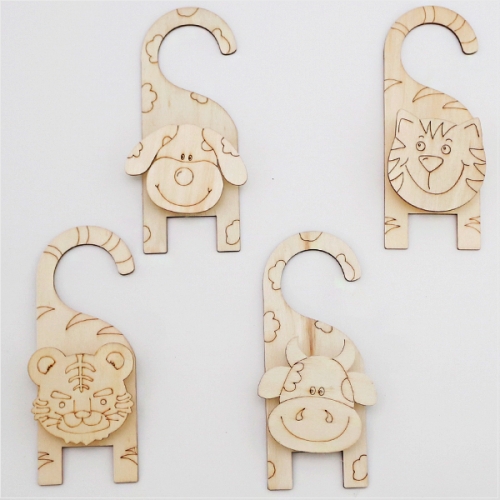 동물집게 방문걸이 4종