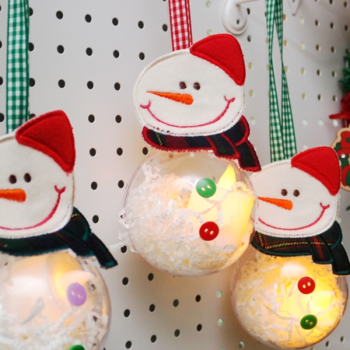 LED 투명구 눈사람(1개)