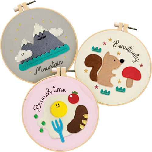 DIY 펠트 자수 키트(6000원X3개)