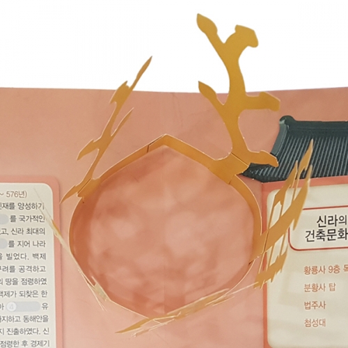 [이미경의팝업] DIY 팝업북 한국시대사 신라 금관