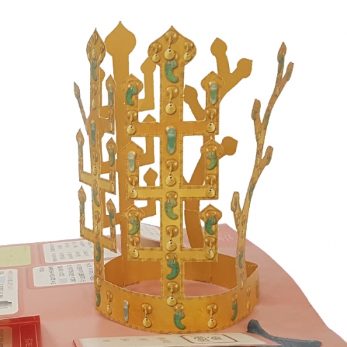 [이미경의팝업] DIY 팝업북 한국시대사 신라 금관