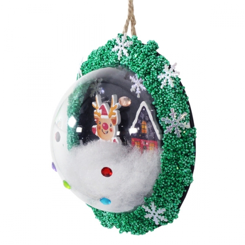 투명반구_눈 내리는 마을