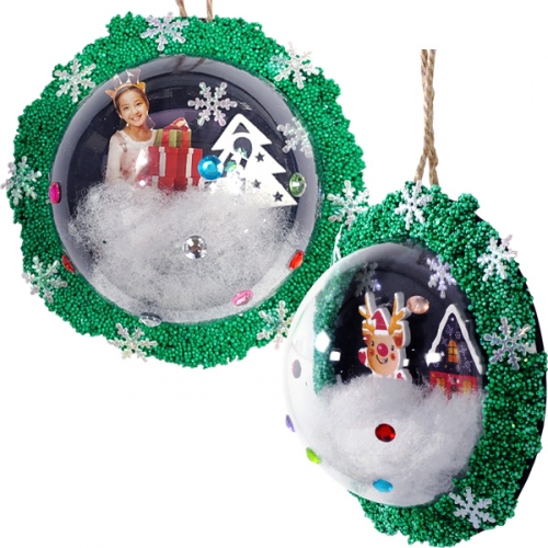 투명반구_눈 내리는 마을