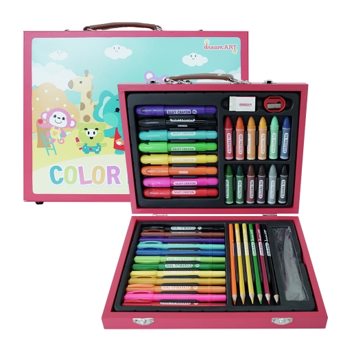 드림아트 컬러페인팅(레드) 우드케이스 미술세트