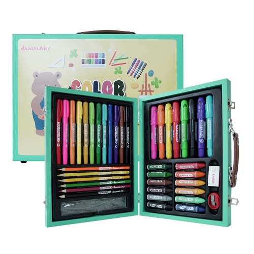 드림아트 컬러페인팅(민트) 우드케이스 미술세트