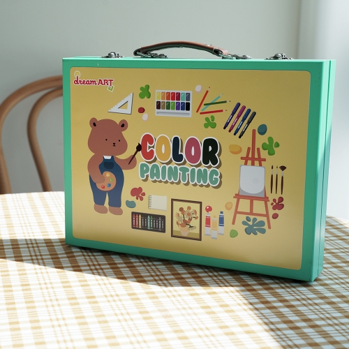 드림아트 컬러페인팅(민트) 우드케이스 미술세트