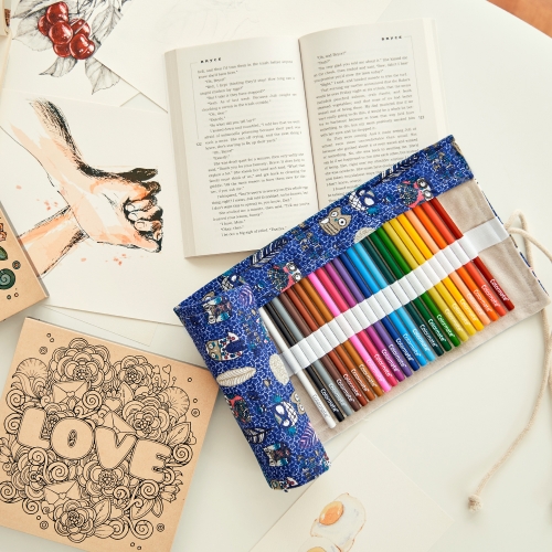 드림아트 롤업 컬러링세트(색연필+우드캔버스)