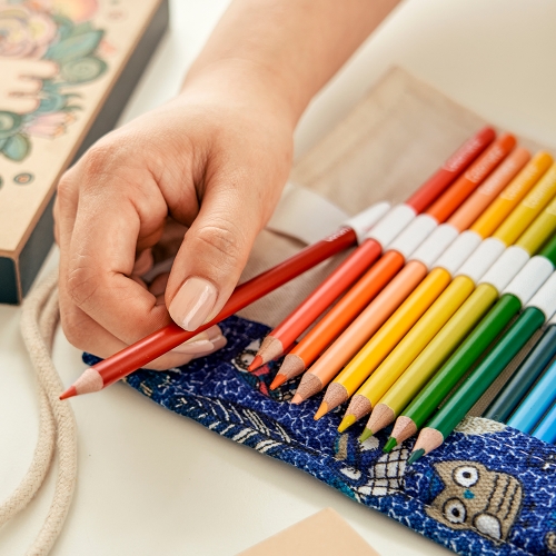 드림아트 롤업 컬러링세트(색연필+우드캔버스)