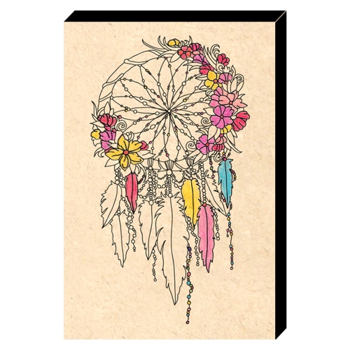 드림아트 컬러링 우드캔버스 드림캐쳐(10인치)