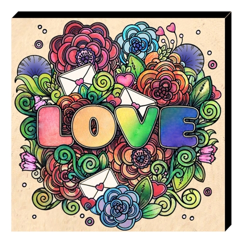 드림아트 컬러링 우드캔버스 러브레터(11인치)