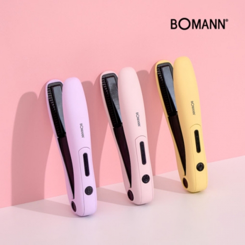 [보만] 충전식 무선 미니 고데기 HC2620P 핑크