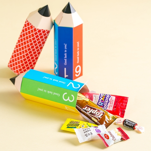 [무료라벨스티커] 유치원 어린이집 구디백 생일 답례품 간식 선물 연필이당