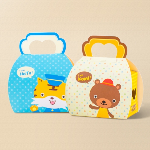 [무료라벨스티커] 유치원 어린이집 구디백 생일 답례품 귀여운 동물 간식 선물