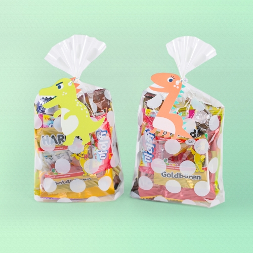 [무료라벨스티커] 유치원 어린이집 구디백 생일 답례품 공룡 간식