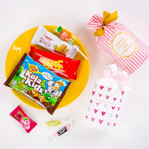 [무료라벨스티커] 미니간식주머니 유치원 어린이집 교회 학원 어린이날 선물