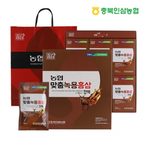 [충북인삼농협] 농협 맞춤녹용홍삼진액 70ml x 30포