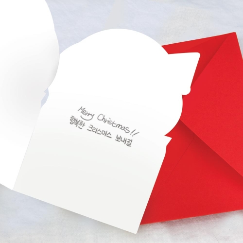 선물 비숑 크리스마스카드 FS734102