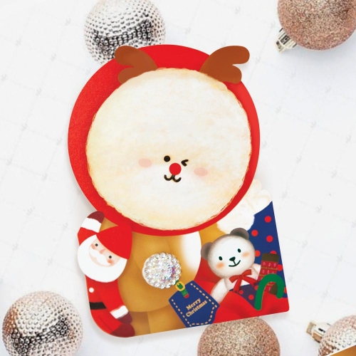 루돌프 비숑 크리스마스카드 FS734103