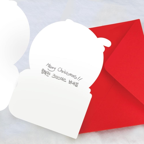 루돌프 비숑 크리스마스카드 FS734103