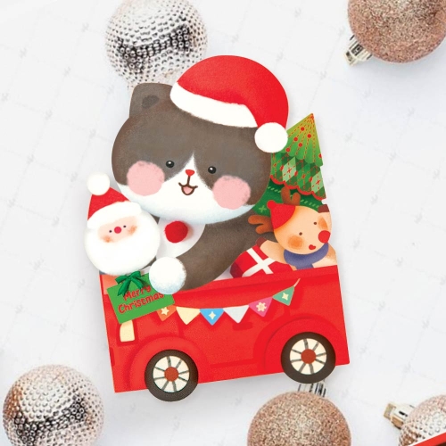 버스냥이 크리스마스카드 FS734104