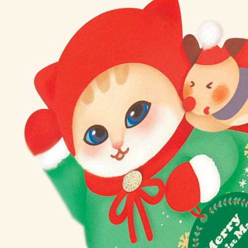 냥이 크리스마스카드 FS734106