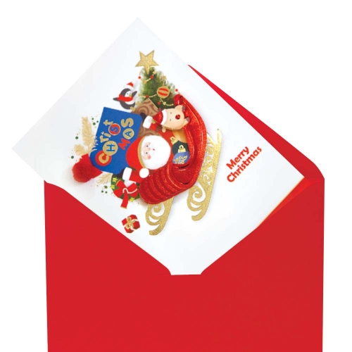 썰매 크리스마스카드 FS733106