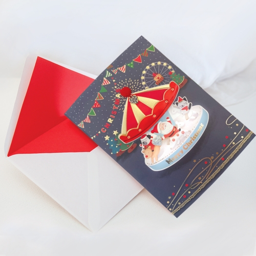 회전목마 크리스마스카드 FS702302