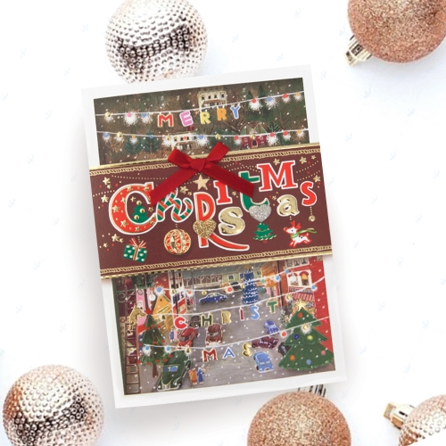 화이트 크리스마스카드 FS702303