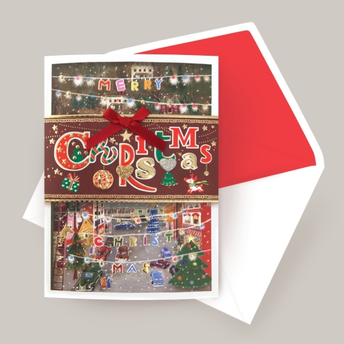 화이트 크리스마스카드 FS702303