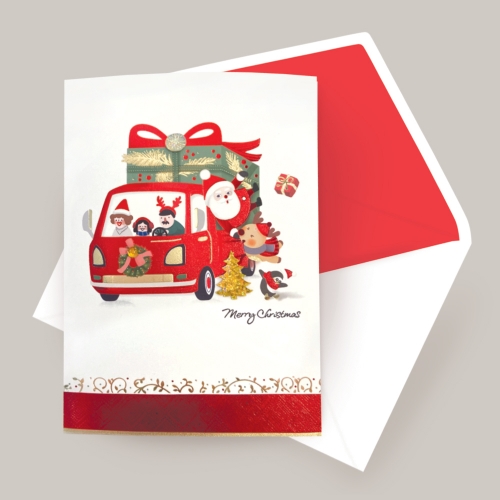 택배산타 크리스마스카드 FS702304