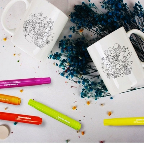 나만의 머그컵 만들기_세라믹드로잉_아트디자인 색칠하기 그리기