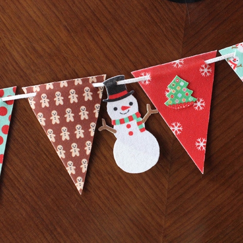 크리스마스 펠트 가랜드만들기 diy 1set