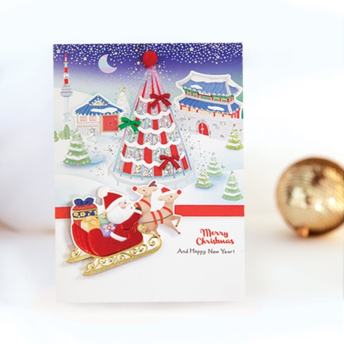 한옥마을 크리스마스카드 FS7033-456