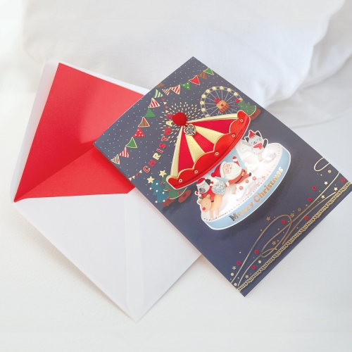 화이트 크리스마스카드 FS7023-123