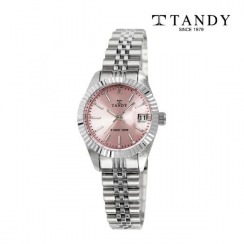 [TANDY] 탠디 럭셔리 메탈 손목시계(스와로브스키 식입) T-3921 여자 러브핑크