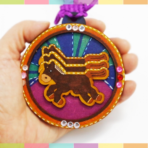 전통 우드 마패