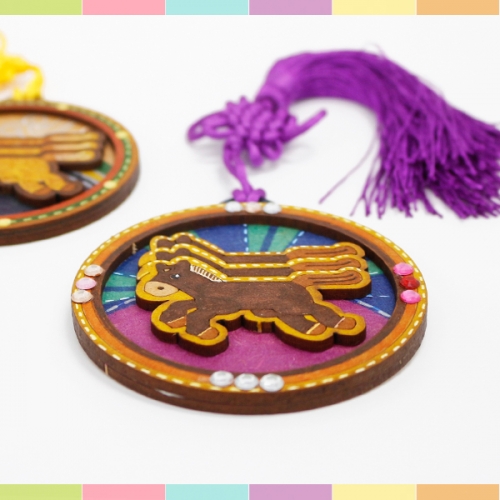 전통 우드 마패