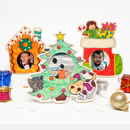 크리스마스 나무액자3종