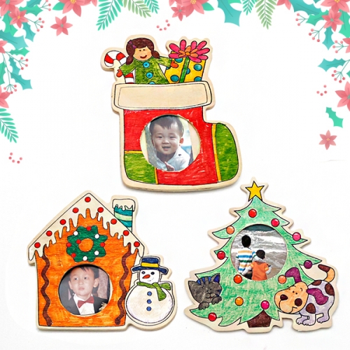 크리스마스 나무액자3종