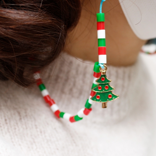 크리스마스 펄러비즈 마스크 줄