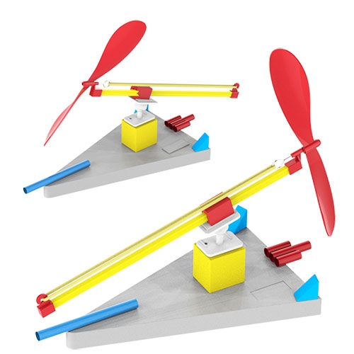 고무동력 방향전환 풍력보트(1인용)