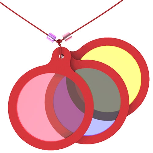 뉴 빛혼합 목걸이 색돋보기(3종_5색)_1세트