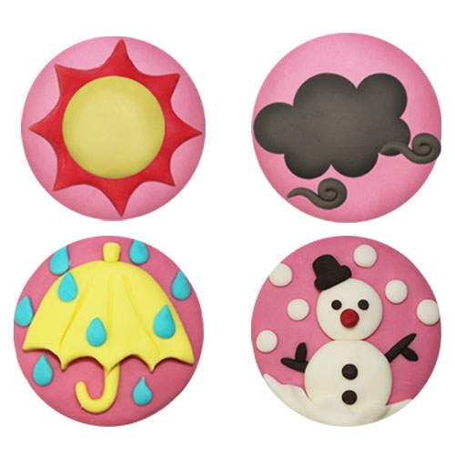 뉴 오물조물비누 날씨의 변화 4종_2세트