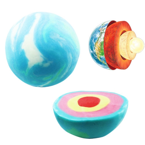 뉴 오물조물비누 지구내부구조모형 (5 세트)