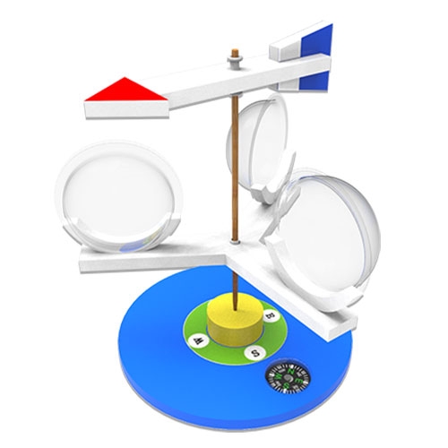 뉴 풍향풍속계(삼배 풍속계)-1인용